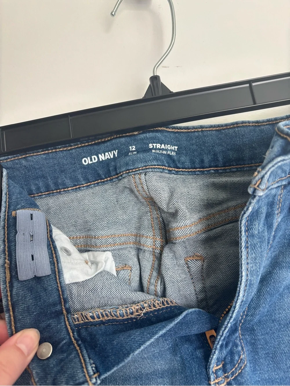 Old Navy Built-In Flex Straight Jeans – Boys Size 12 Slim NWOT